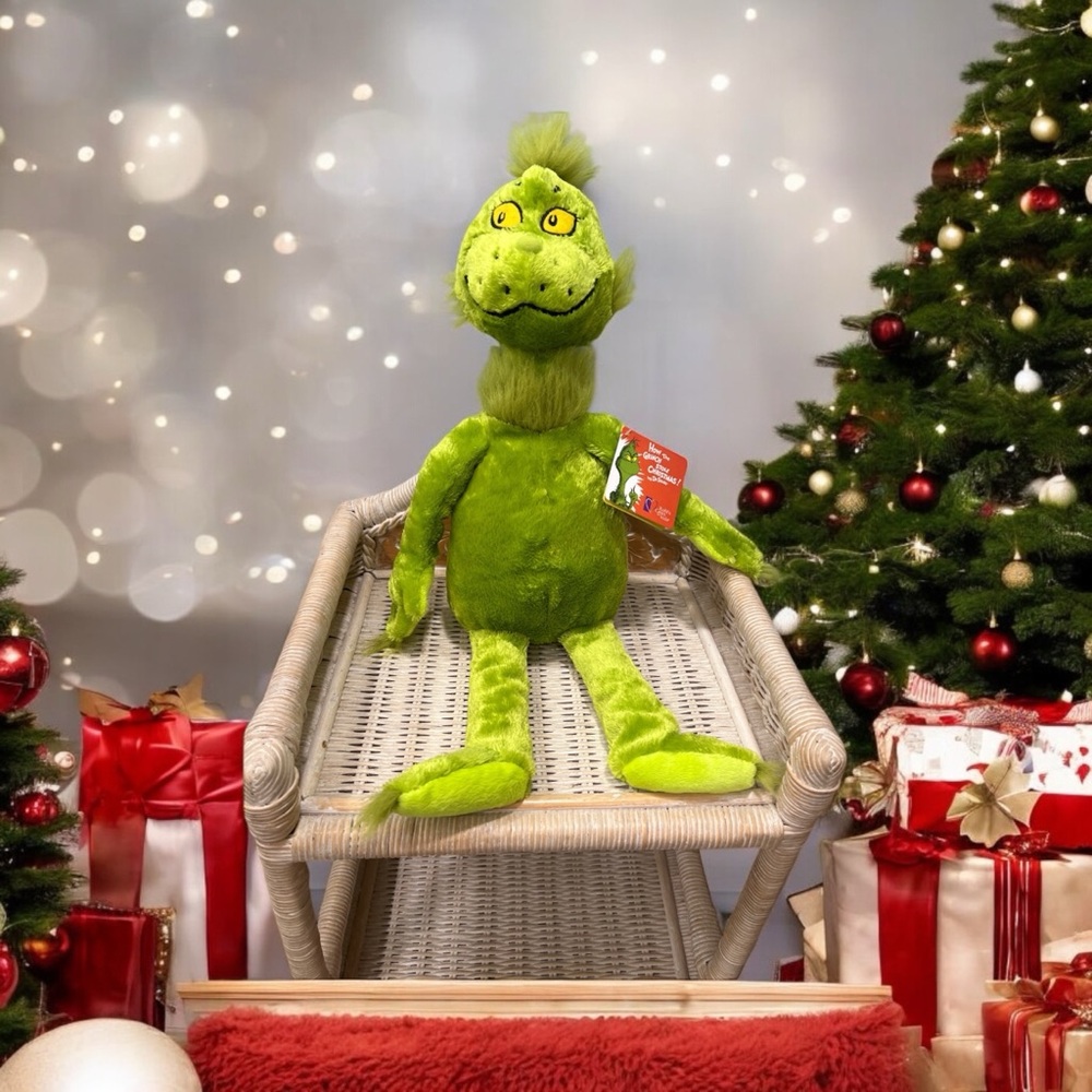 How the Grinch Stole Christmas 20” Plush Green Dr; Seuss Holiday Classic Gift - Picture 3 of 7